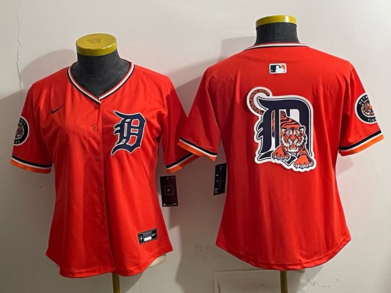 women Detroit Tigers blank orange Nike 2026 MLB Jersey 0404004->women mlb jersey->Women Jersey